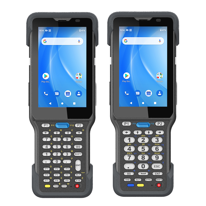 Recopilador de datos portátil con 38/29 teclas Android 10 con soporte inferior HT730